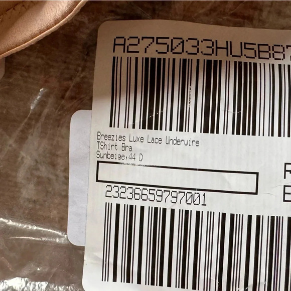 NEW Breezies Luxe Lace Underwire TShirt Bra Sunbeige Chic Everyday 44D Plus - Picture 8 of 11